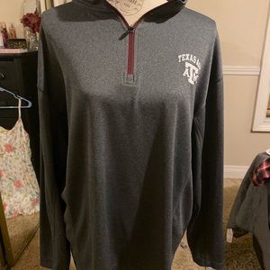 Texas A&M quarter zip pullover jacket